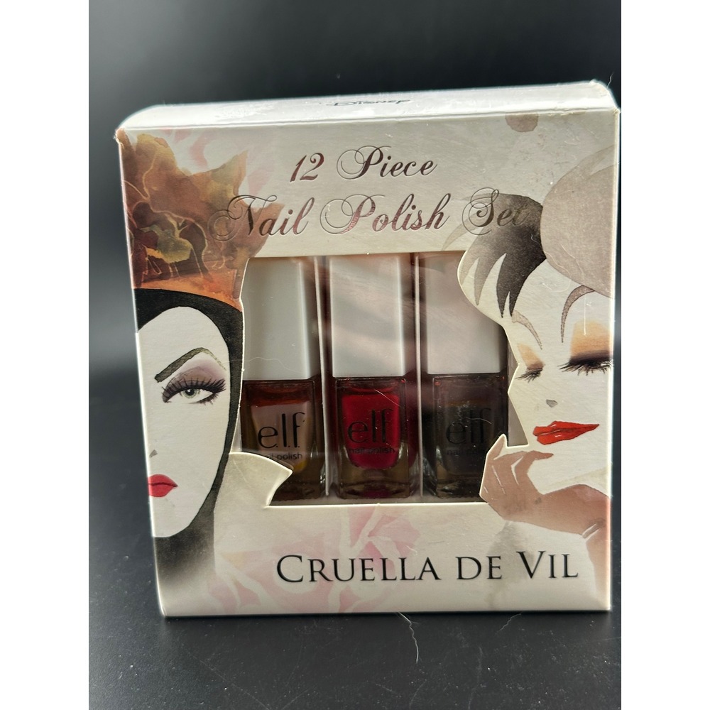 elf‎ Disney Villains 12 Piece Nail Polish Set 2013 NEW Open Box, Never used NOS